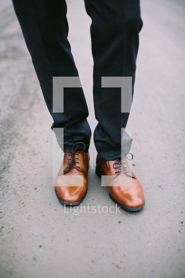 man in dress shoes 