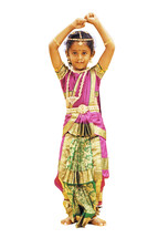 a child in India in traditional clothing 