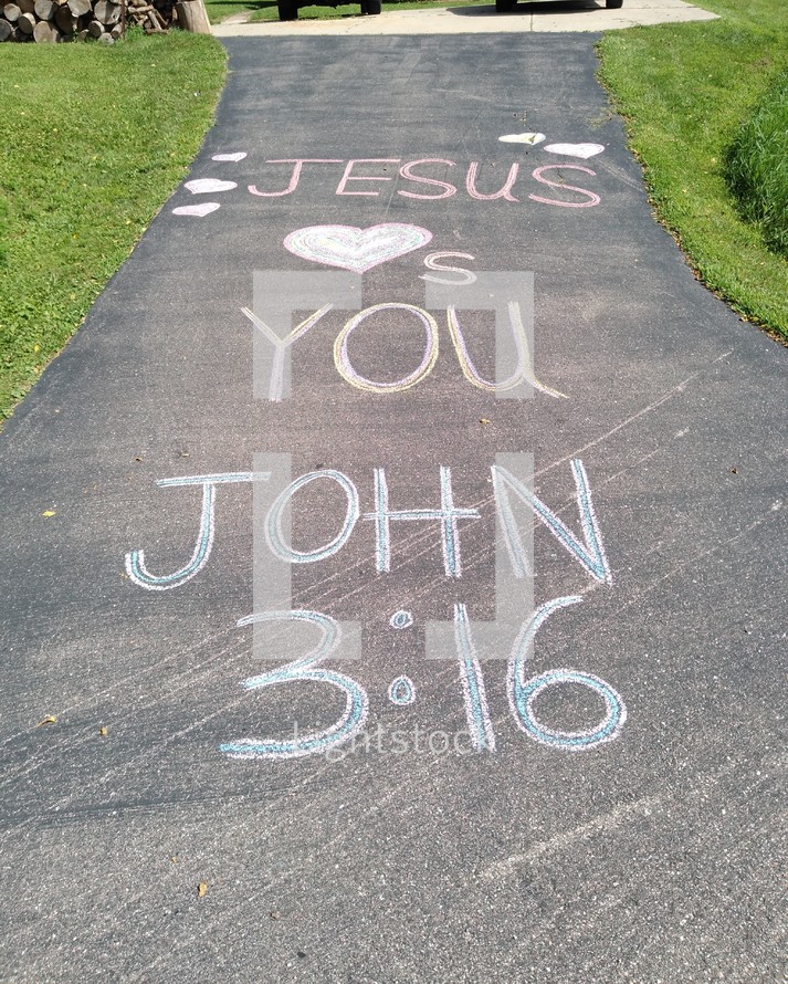 Jesus loves you, John 3:16