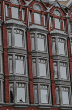 bay windows on a building 