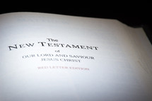 The New Testament Title page 