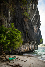 cliffs and beach in Palawan Islands, Philippines 