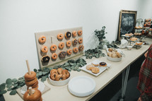 donuts on a table 