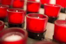 red votive candles 