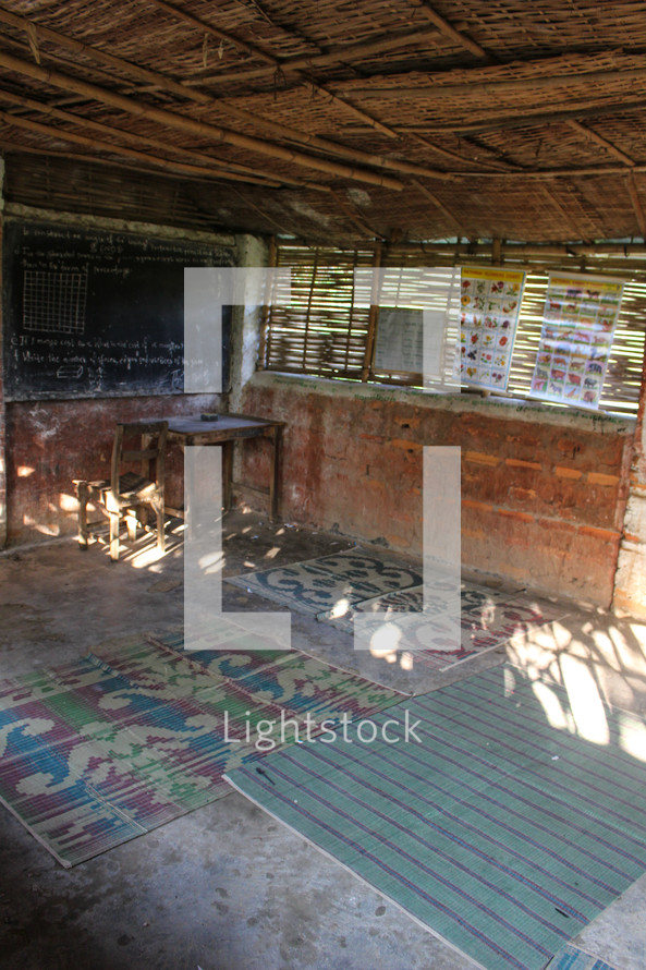 empty school house in Nepal 