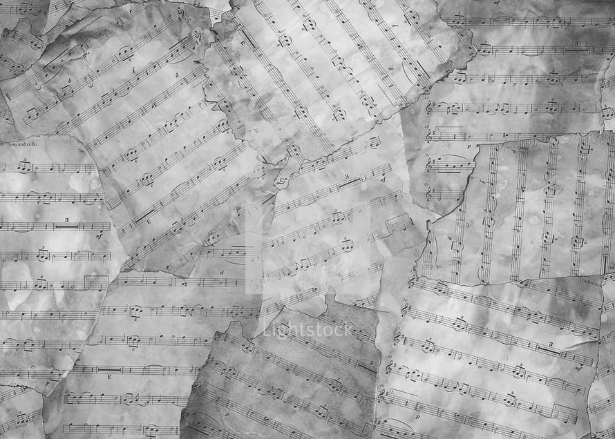 old sheet music background