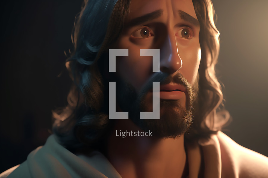 Jesus in 3D Style