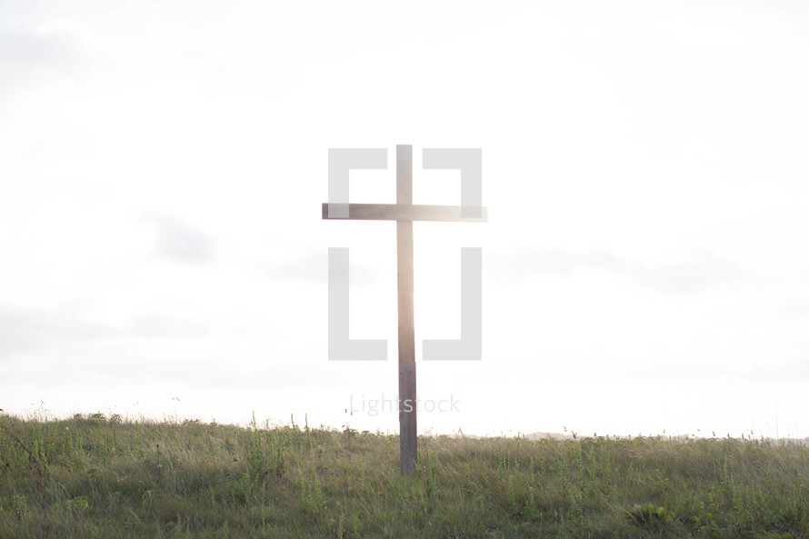 a cross in sunlight 