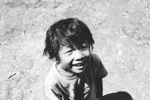 smiling face of a young boy 