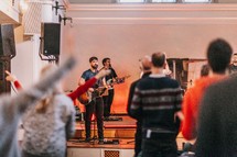 worship music during a worship service 