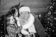 Girl with Santa Claus 