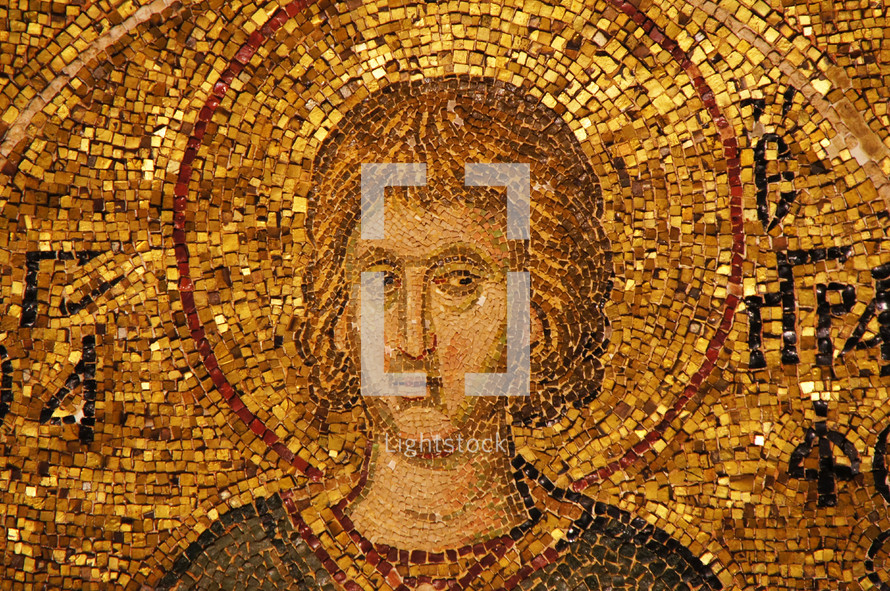 Early Christian mosaic, Chora Church of the Holy Savior AD 527-65.
