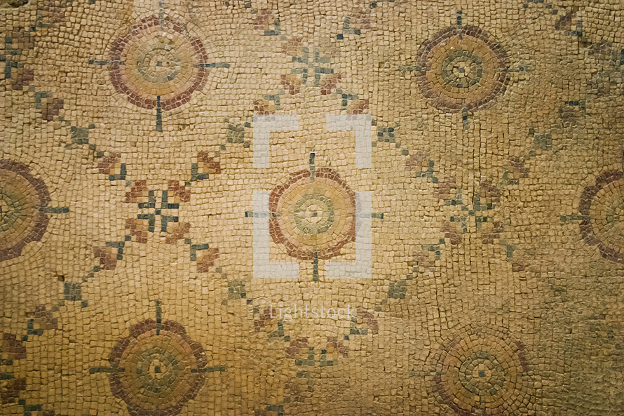 tile mosaic floor in Jordan 