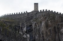 cliffs and fortress walls 