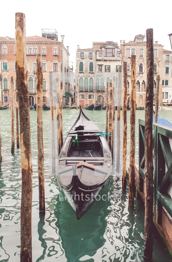 docked boat in Venice 