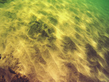 sand under water 