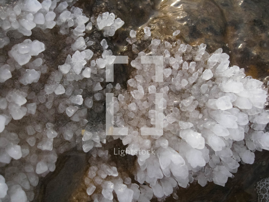 Dead Sea salt crystals 