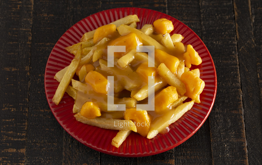 French fries and cheese curds 