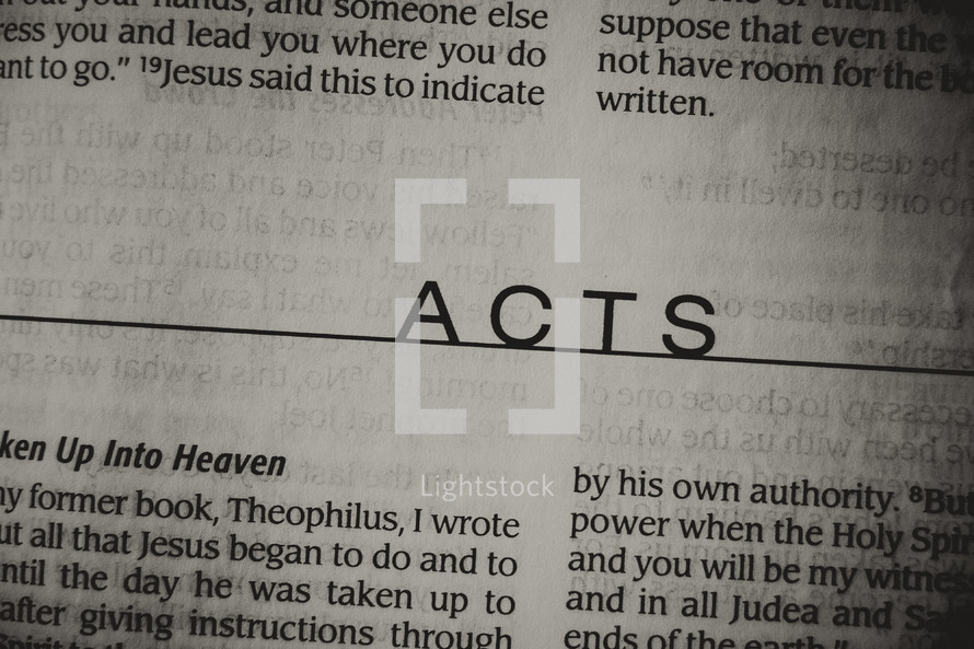 Open Bible book of Acts