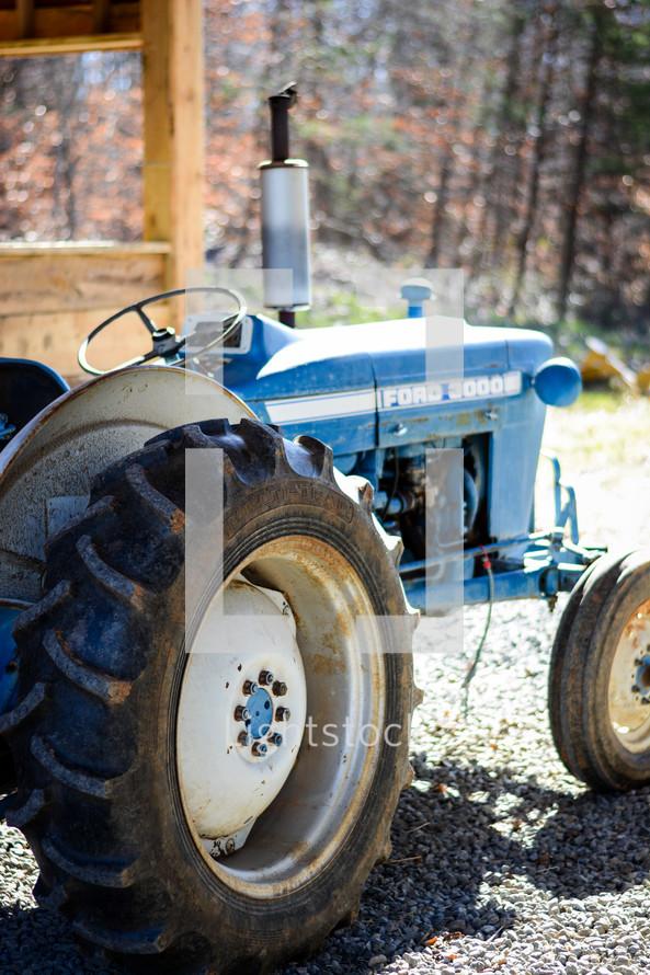 an old ford tractor 