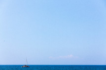 catamaran on the ocean 