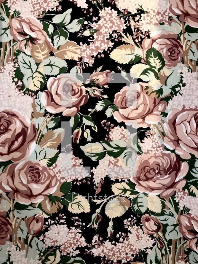 Vintage cloth floral pattern design for background.