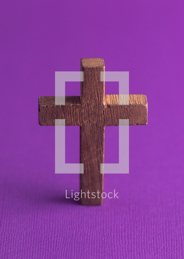 cross on purple 