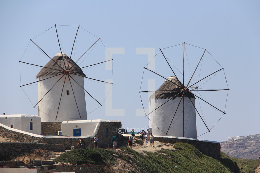 Greek windmill used for grinding wheat 
