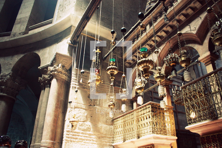 Inside the Church of the Holy Sepulcher