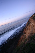 rock ledge over the ocean