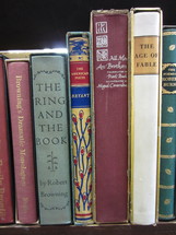 Section of "B" author classic library books.