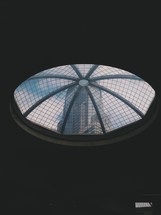 windows at the top of a dome 