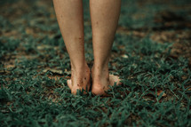 barefoot in grass 
