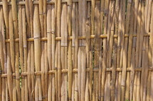 basket weave bamboo fence