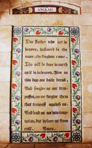 An English version of the Lord's Prayer joins many of its translations at the Church of the Pater Noster on the Mount of Olives