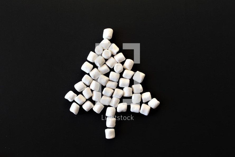 marshmallow Christmas tree