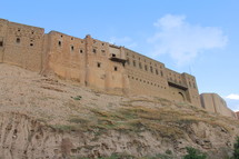 Ancient city wall around Erbil, Norther Iraq.