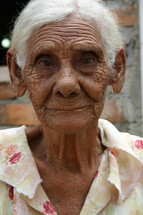 head shot of an elderly woman 