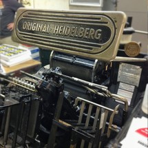 Original Heidelberg machine