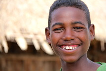 smiling boy in Africa 