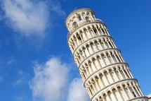 The leaning tower of Pisa 