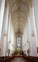Indoor view of Frauenkirche in Munich, Germany