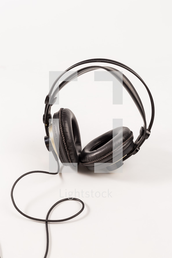 headphones on a white background 