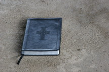 Notebook on the ground