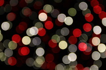 red and white bokeh Christmas lights