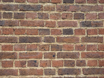 red brick wall useful as a background