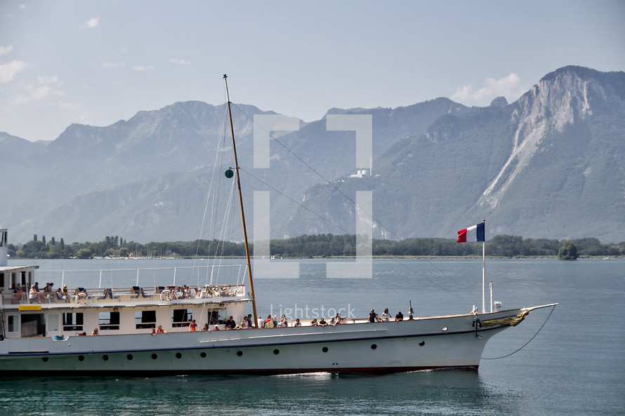 ferry boat in Switzerland 