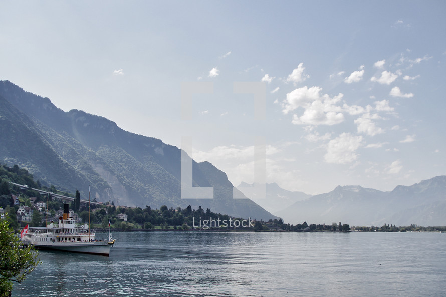 ferry boat in Switzerland 