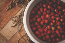bowl of strawberries 