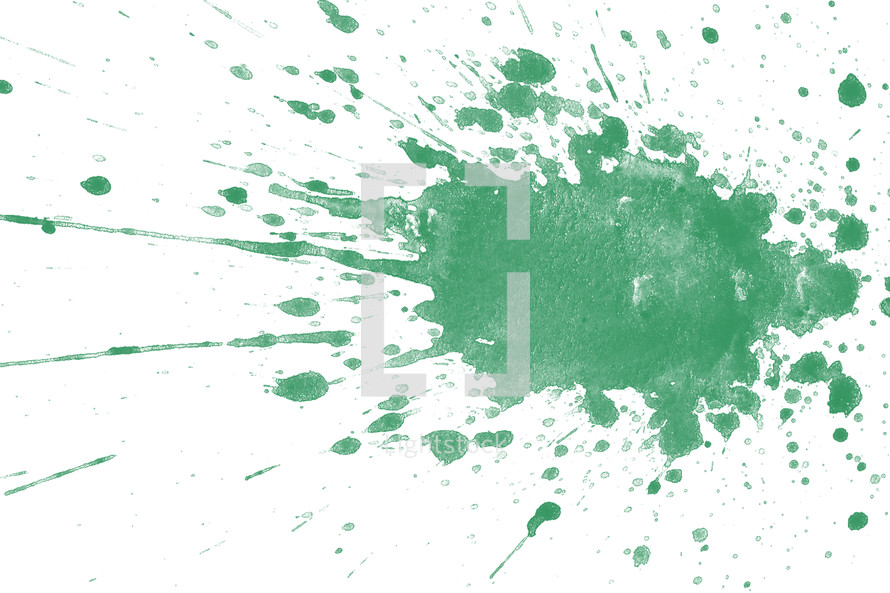 green paint splat 